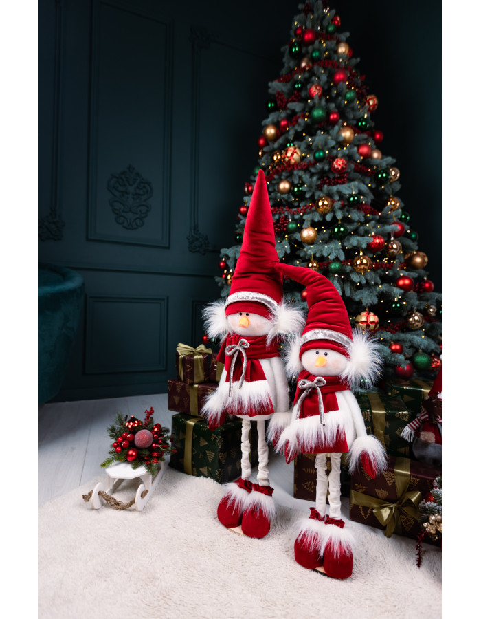 Сніговики червоні в навушниках