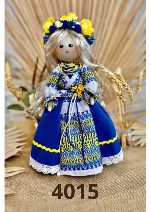 Лялька українка в синьому платті Лялька українка в синьому платті