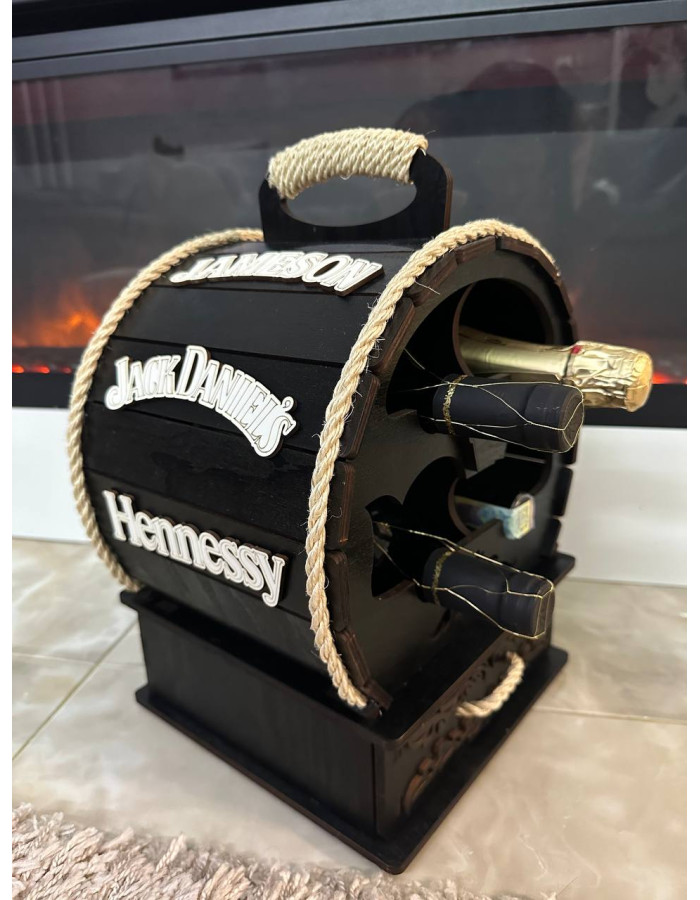 Міні-бар Діжка на 4 пляшки