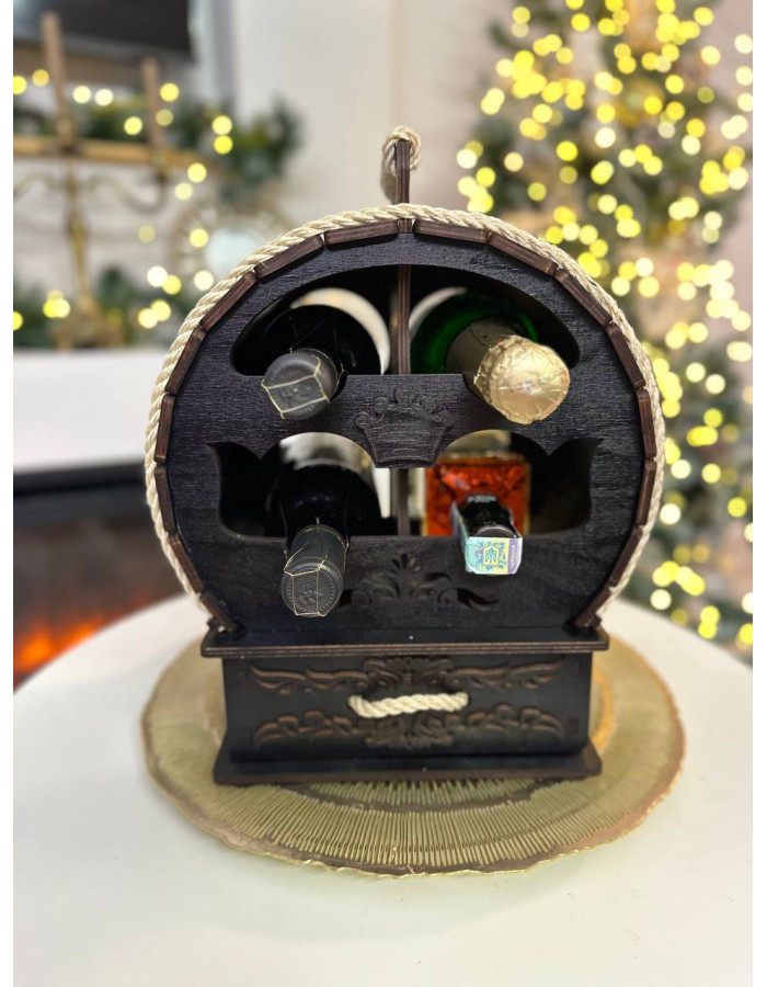 Міні-бар Діжка на 4 пляшки