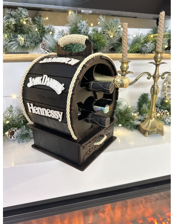 Міні-бар Діжка на 4 пляшки